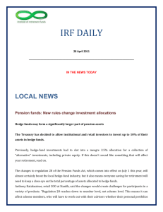 IRF Daily Issue - Institute of Retirement Funds