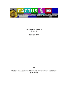 CACTUS Submission to CRTC 2014-190