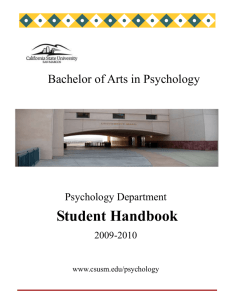 Student Handbook94-95 - California State University San Marcos