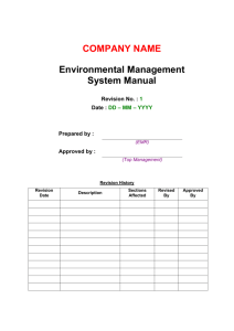 1 - Environmental Protection Department