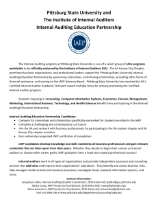 IAEP Membership Form - Pittsburg State University
