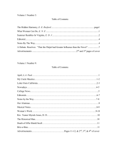 Table of Contents - Brock Historical Museum of Greensboro College