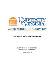 EdD Capstone Project Manual