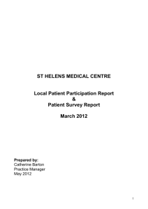 Report 2011/2012 - St Helens Medical Centre