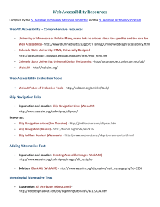 Web/IT Accessibility – Comprehensive resources