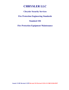 Fire Protection Engineering Standards