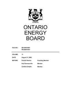 vol_13_310805 - Ontario Energy Board
