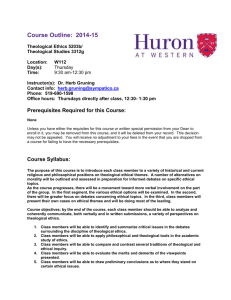 2014-15 - Huron University College