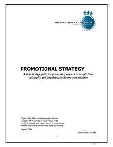 promotionalstrategy - Migrant Information Centre Eastern