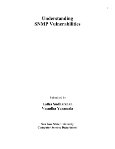 Understanding SNMP Vulnerabilities