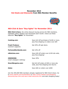 November 2013 Hot Deals and Discounts from NEA Member
