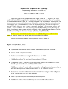 user training guide/FAQ - Henry H. Wheeler Jr. Brain Imaging Center