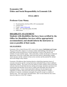 Ethics and Social Responsibility in Economic Life