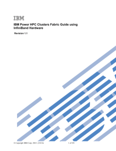 IBM Power HPC Clusters Fabric Guide using InfiniBand Hardware