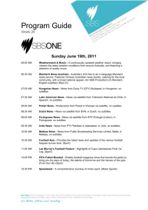 Program Guide Week 26 Sunday June 19th, 2011 05:00 AM