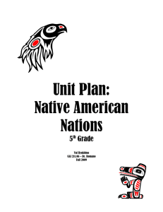 Integrated Unit Plan- Native American Nations
