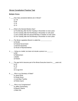 Illinois Constitution Study Guide Illinois Constitution Study Guide