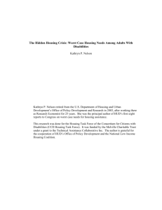 The Hidden Housing Crisis: Worst Case Housing Needs Among