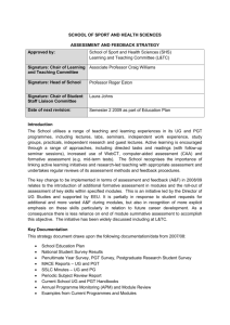 Assessment and Feedback Strategy 2008