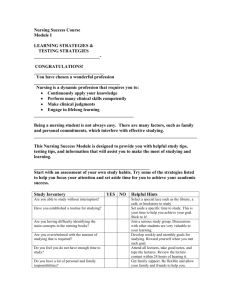 Nursing Success Module 1