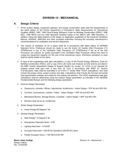 Division 15 – Mechanical