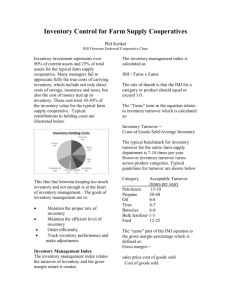 Inventory Management for Farm Supply Cooperatives