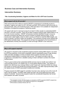 Title: Accelerating Sanitation, Hygiene and Water for All in Off