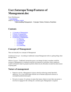 User:Satarupa/Temp/Features of Management