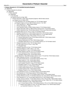 Descendants List