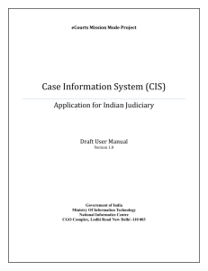 Draft CIS user manual (for 10 services) - e