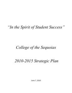 “In the Spirit of Student Success,” College of the Sequoias' 2010