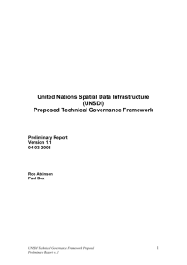 UNSDI Technical Governance Framework