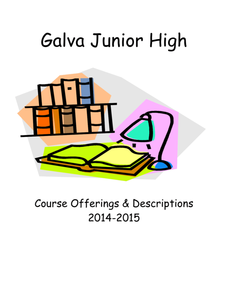 Jr. High Course Descriptions 20152016