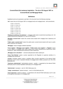 Mortgage Bond and Mortgage Bank Act, 1998