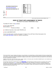 Deed of Trust w/Due-On-Sale - WFG National Title Company