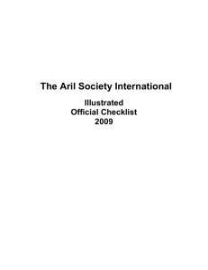 2004 illustrated checklist - Aril Society International