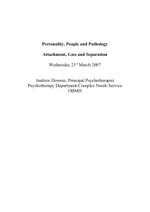 Personality, People and Pathology