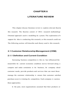 CHAPTER II LITERATURE REVIEW This chapter discuss literature