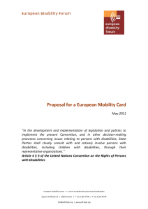 European Mobility Card