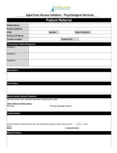 Patient Referral