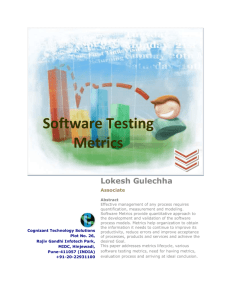 6.0 Type of Software Testing Metrics