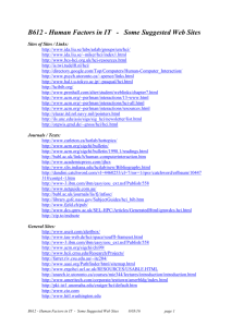 ICT612-WebSiteList