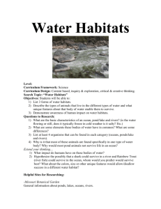 Water Habitats