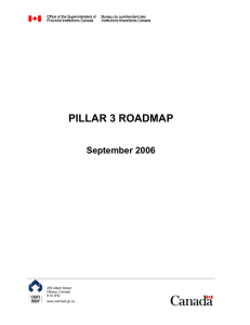 Pillar 3 Roadmap