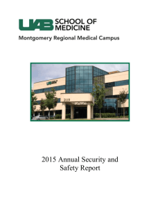 2015 Annual Security and Safety Report Table of Contents Overview