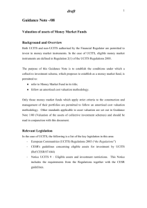 Draft Guidance note re Valuation of assets of money market funds