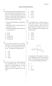 Exercise 18 Revision on Optical Instrument(I)