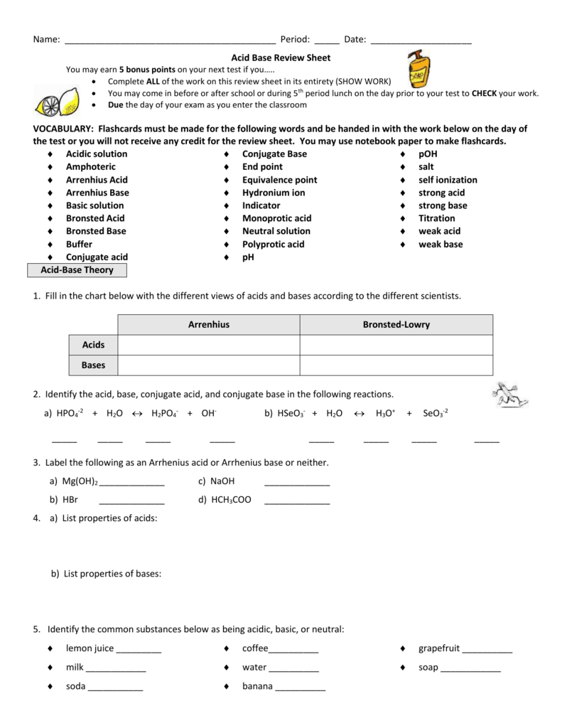 Chapter 8 Solutions Acids And Bases Study Guide Study Poster Chapter 8 Solutions Acids And Bases Study Guide Study Poster