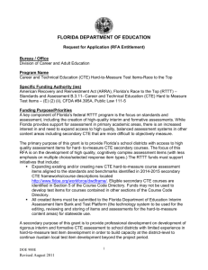 CTE Hard-to-Measure Test Items - Florida Department of Education