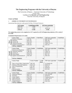 Civil Engineering (University of Dayton)